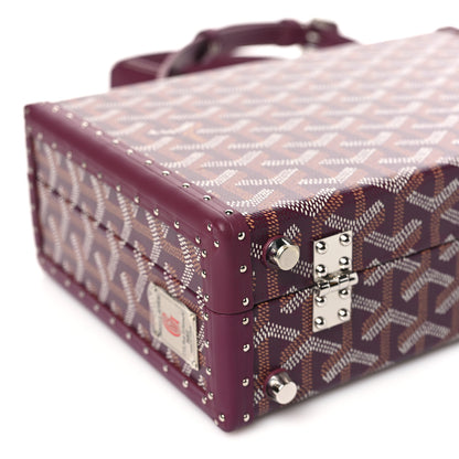 Goyard Goyardine Grand Hotel Trunk Bag Bordeaux 10 of 12