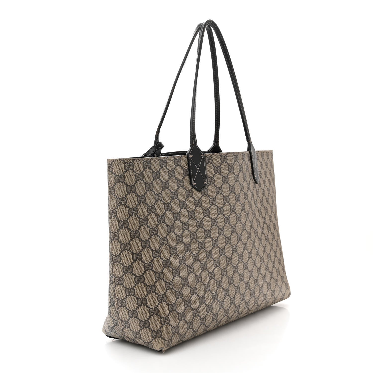 Gucci Calfskin GG Supreme Monogram Medium Reversible Tote Black 4 of 20