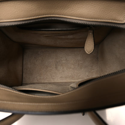 Celine Drummed Calfskin Micro Luggage Dune 5 of 10