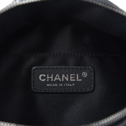 Chanel Lambskin Quilted Banane Waist Bag Fanny Pack Black 8 of 10