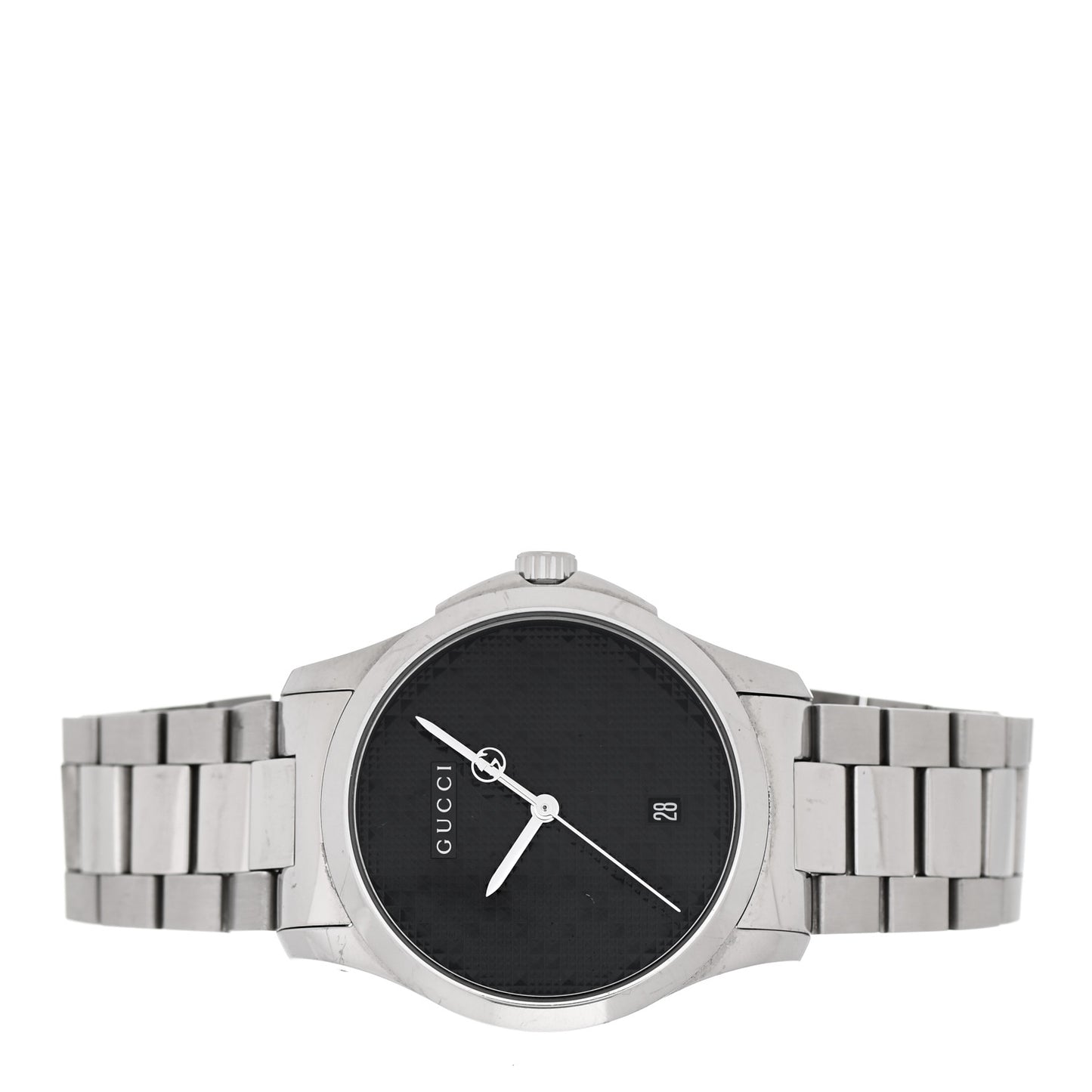 Stainless Steel 38mm G-Timeless Diamante Quartz Watch Black
