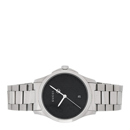 Gucci Stainless Steel 38mm G-Timeless Diamante Quartz Watch Black 2 of 4