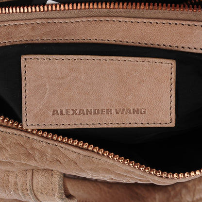 Alexander Wang Pebbled Lambskin Rocco Latte Rose Gold Hardware 6 of 9