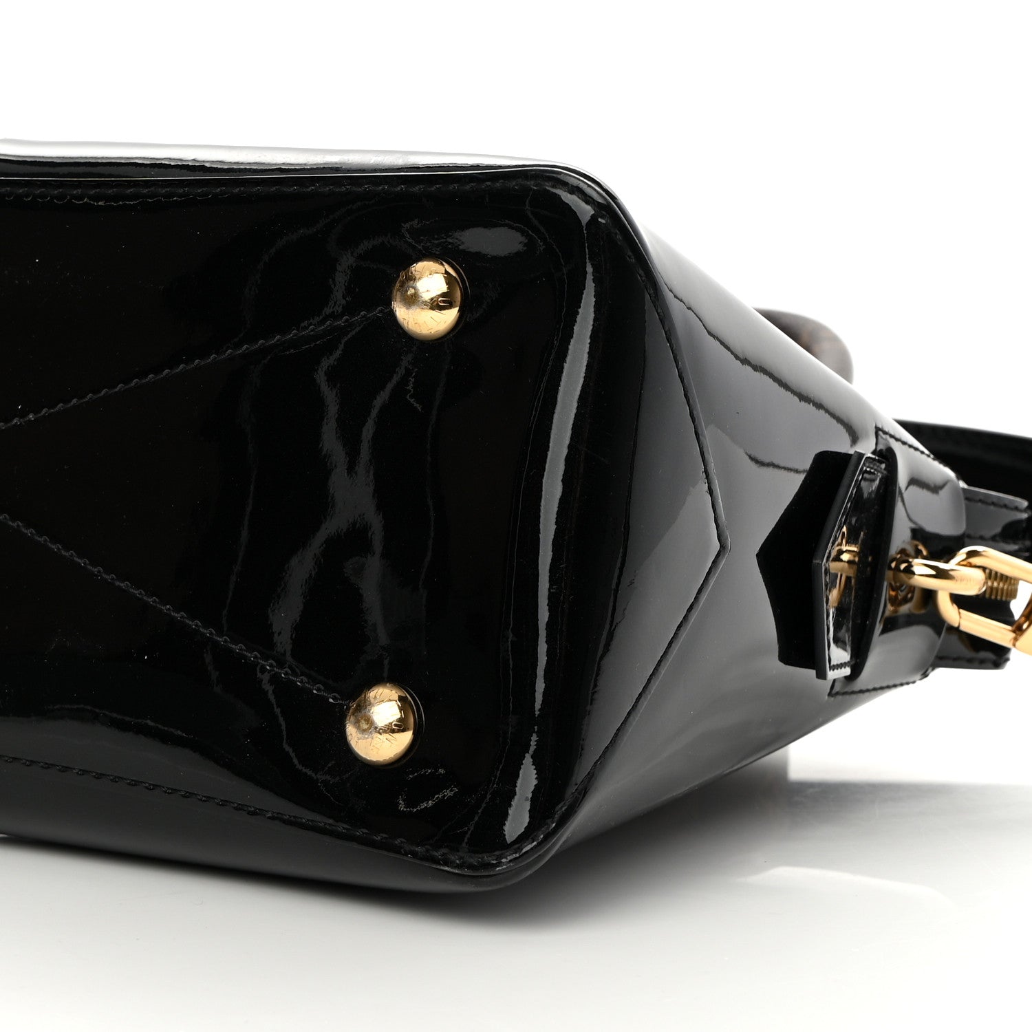 Louis Vuitton Patent Calfskin Miroir Tote Black 12 of 16