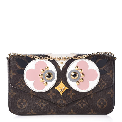 Louis Vuitton Monogram Lovely Birds Pochette Felicie Chain Wallet 1 of 9