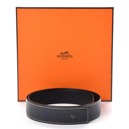 Hermes Swift Epsom 32mm Belt Strap 70 Black Bleu 7 of 7