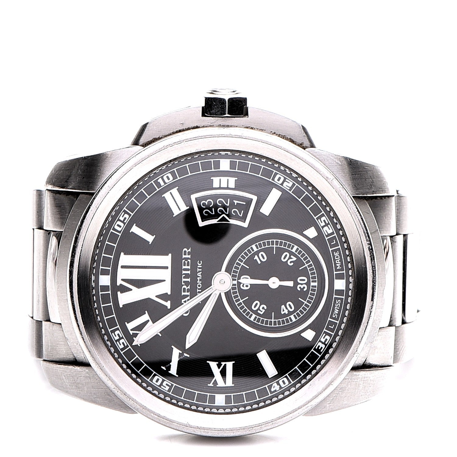 Cartier Stainless Steel 42mm Calibre de Automatic Watch Black 3 of 7