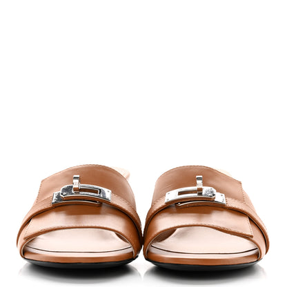 Hermes Calfskin Gigi 50 Sandals 37.5 Naturel 2 of 18