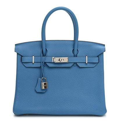 Hermes Togo BIRKIN 30 Bleu Paradis 1 of 12