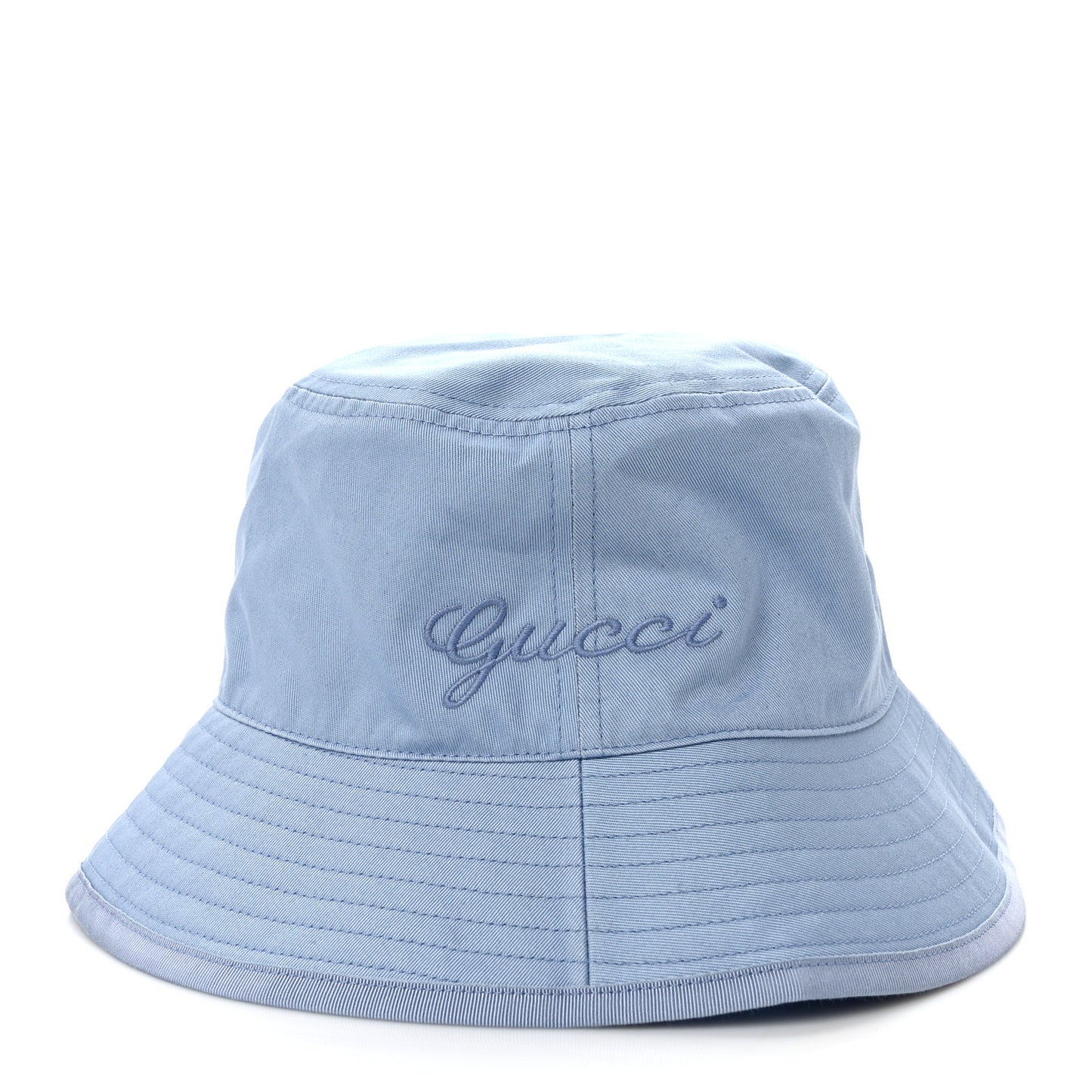 Cotton Logo Cabris Bucket Hat L Porcelain Light Blue