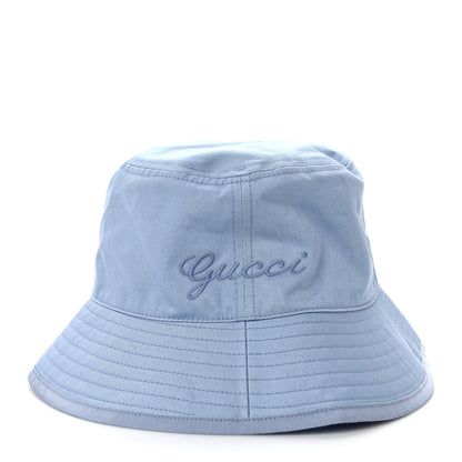Gucci Cotton Logo Cabris Bucket Hat L Porcelain Light Blue 3 of 9