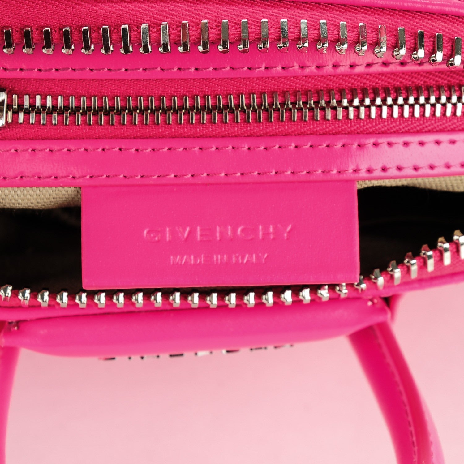Givenchy Shiny Lord Calfskin Mini Antigona Shocking Pink 6 of 7