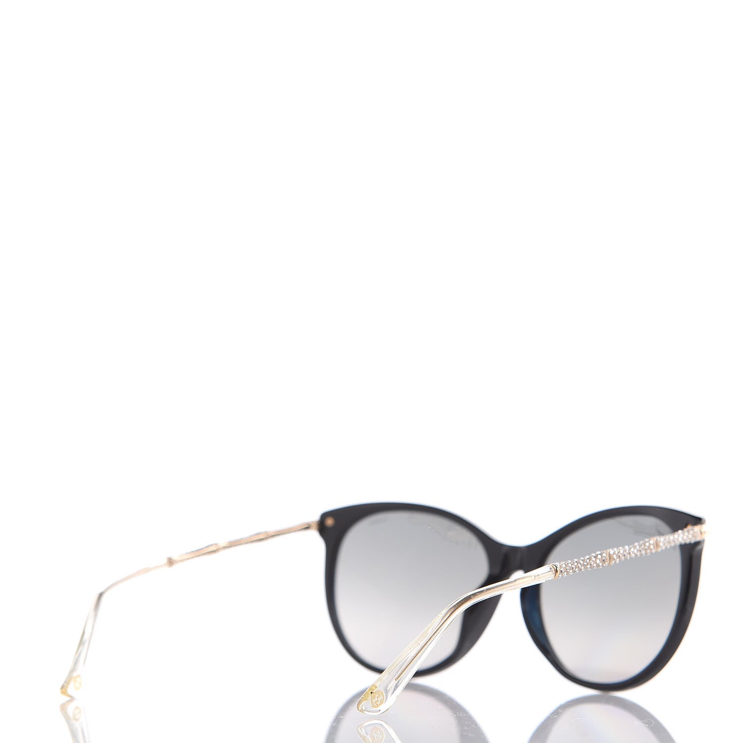 Gucci Crystal Bamboo Cat Eye GG 3777/N/F/S Sunglasses Gold 4 of 9