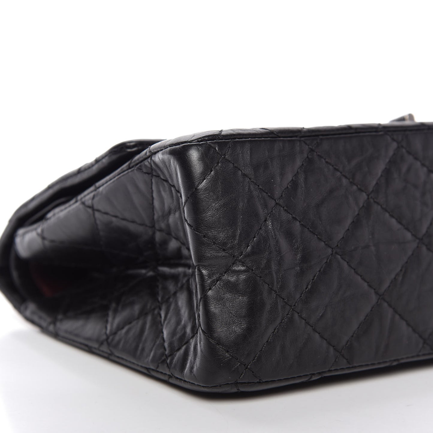 Aged Calfskin Quilted 2.55 Reissue 226 Flap Black