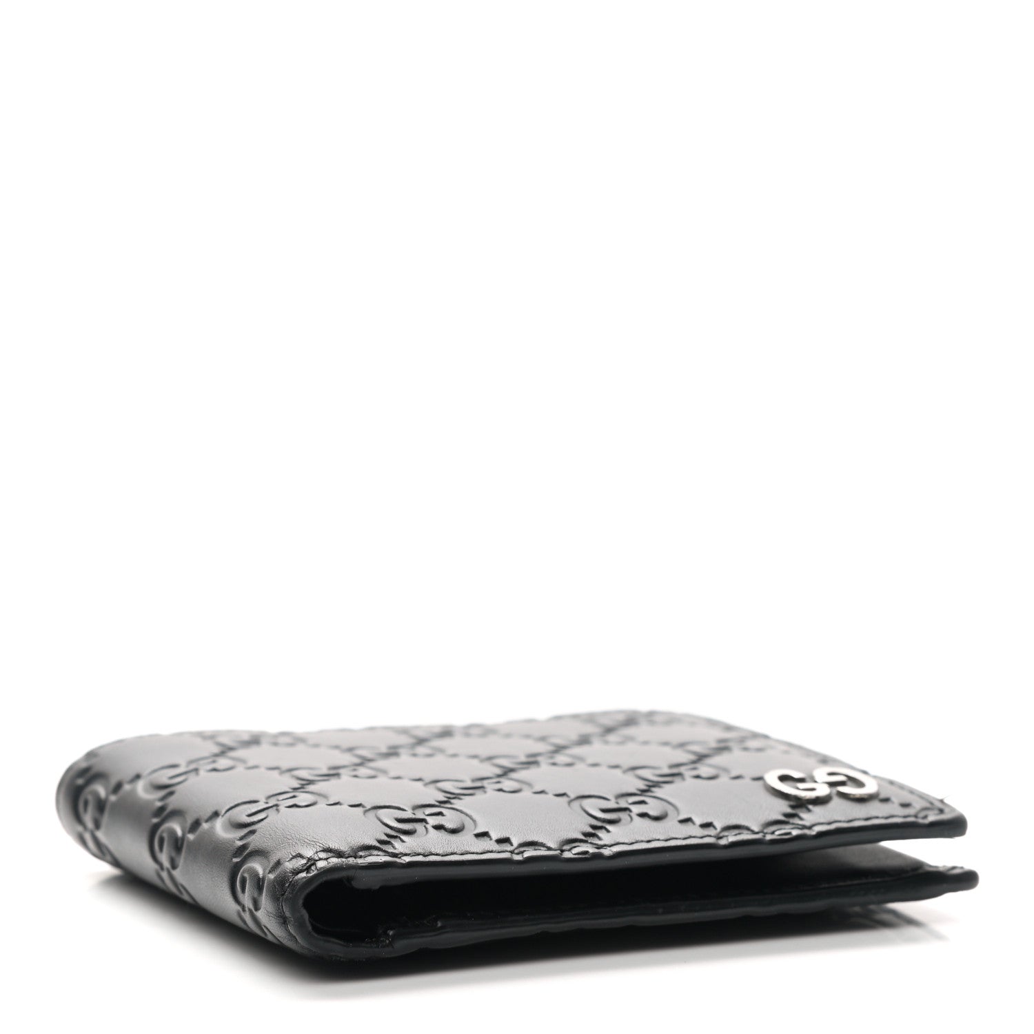 Gucci Guccissima Signature Dorian Bi-Fold Wallet Black 4 of 10