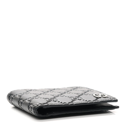 Gucci Guccissima Signature Dorian Bi-Fold Wallet Black 4 of 10