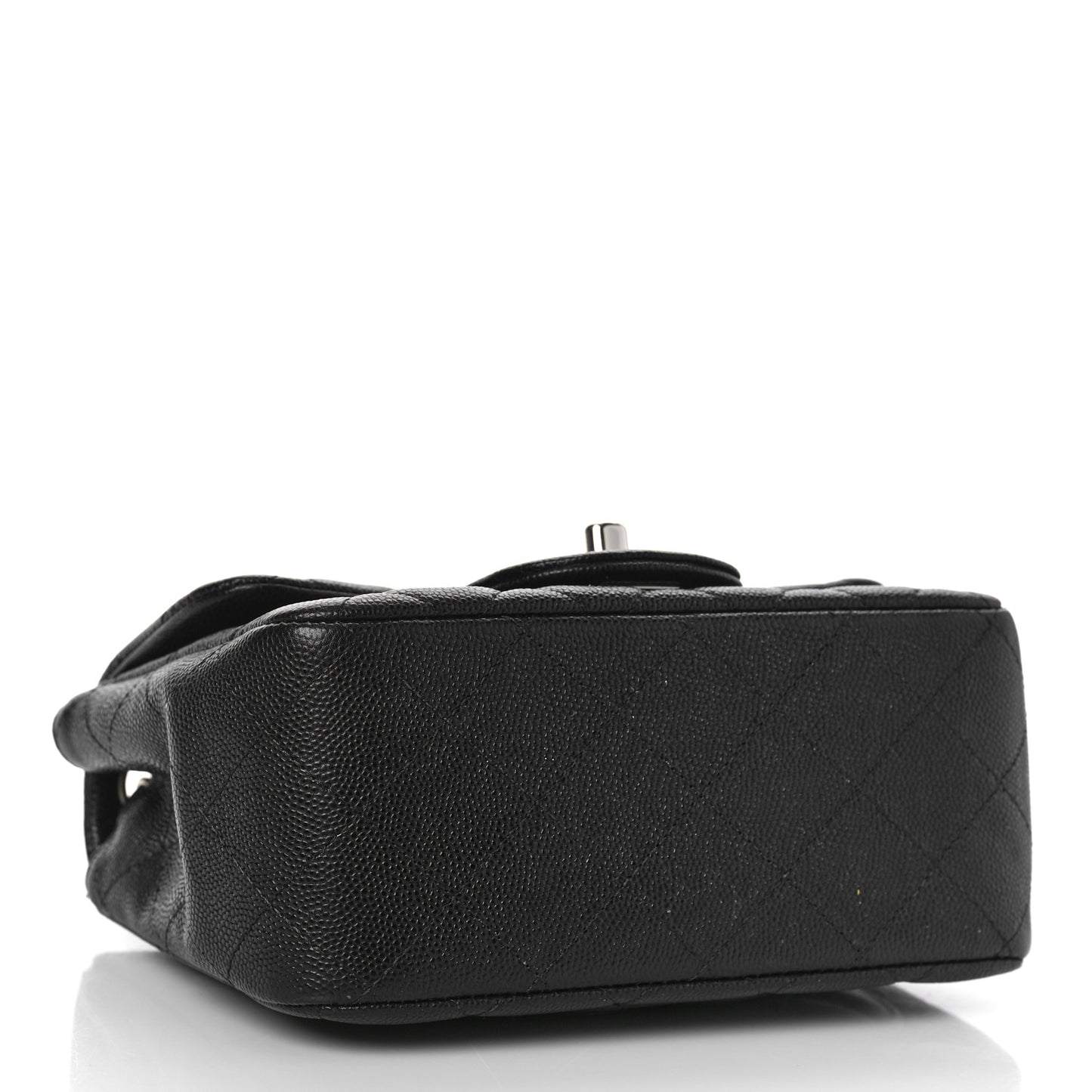 Caviar Quilted Mini Square Flap Black