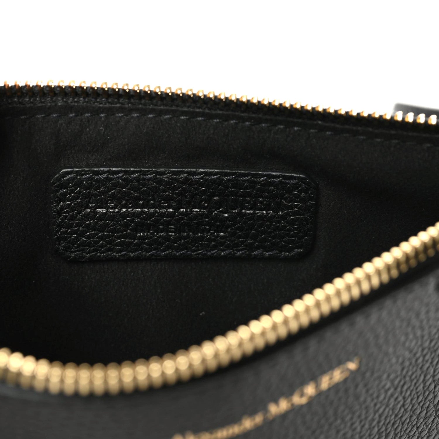Alexander McQueen Calfskin Skull Wristlet Pouch Black 6 of 7