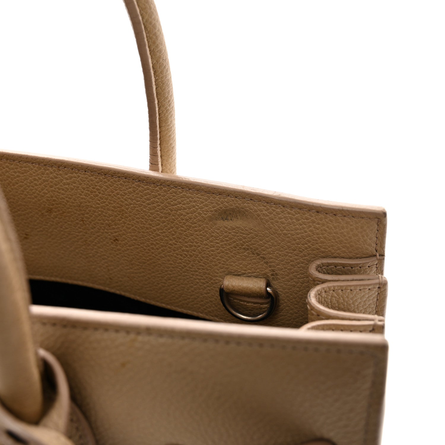 Saint Laurent Grained Calfskin Baby Sac De Jour Dark Beige 10 of 14