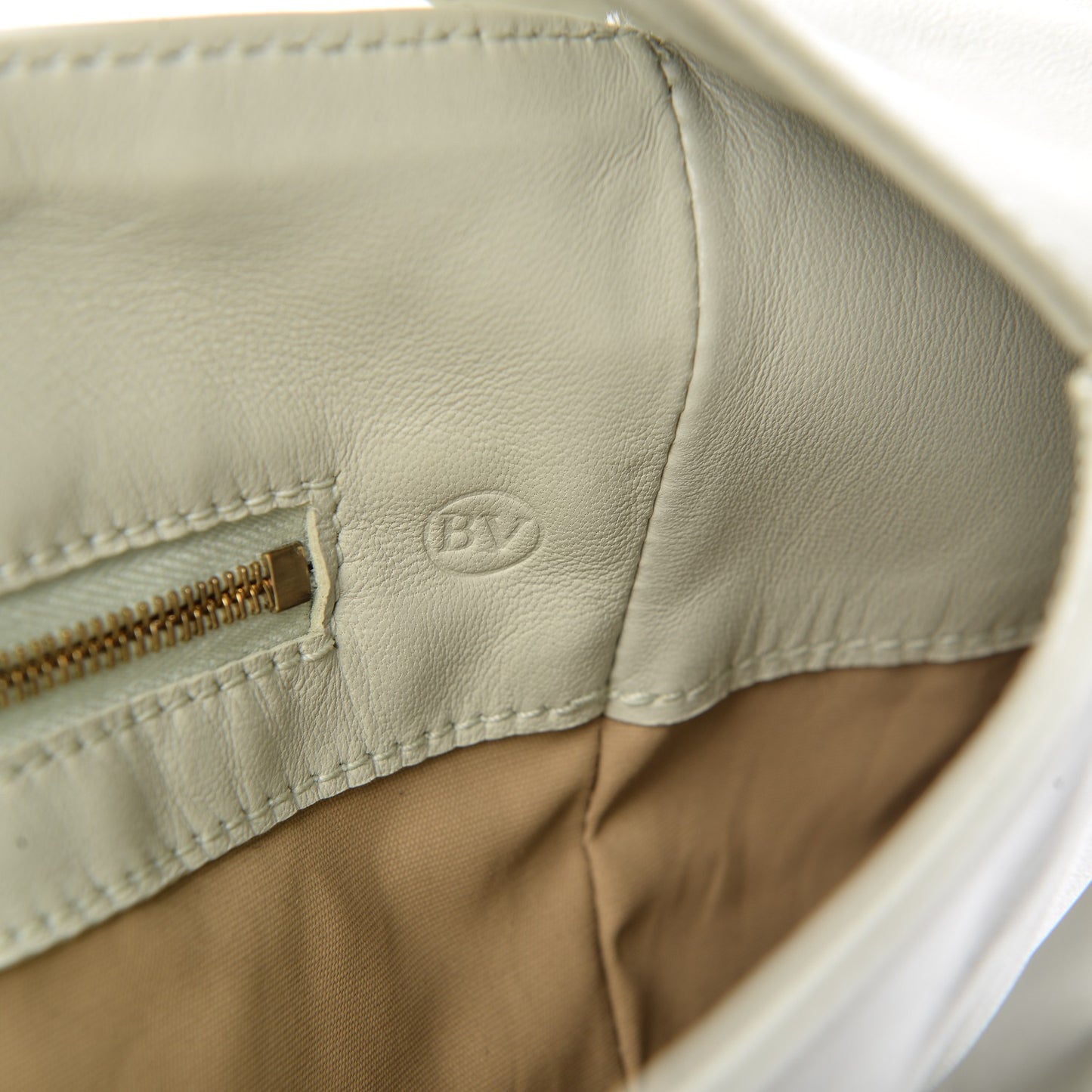 Nappa Woven Hobo Ivory