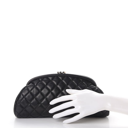 Chanel Lambskin Quilted Timeless Clutch Black 2 of 8