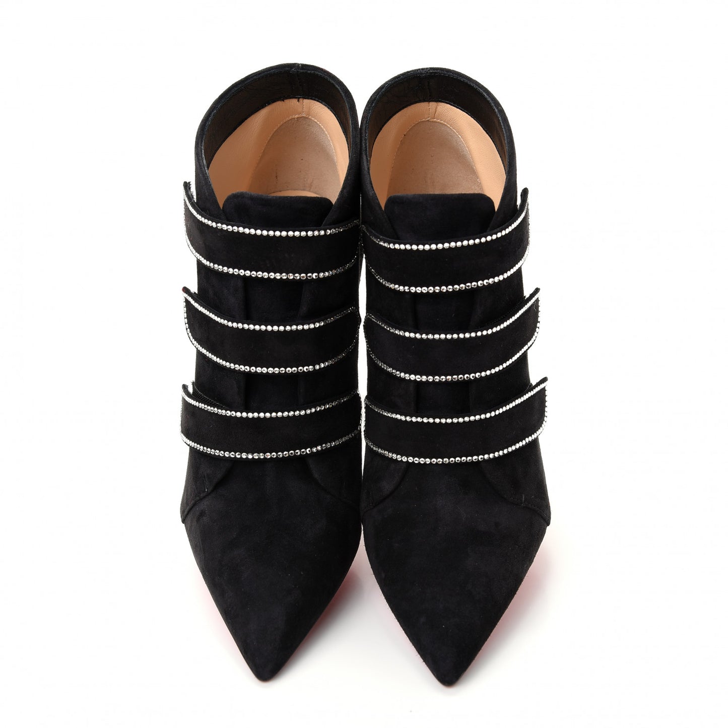 Veau Velour Strass Triniboot 100 Booties 36.5 Black