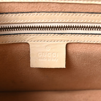 Gucci Calfskin Sylvie Web Small Queen Margaret Top Handle Bag Black White 6 of 10