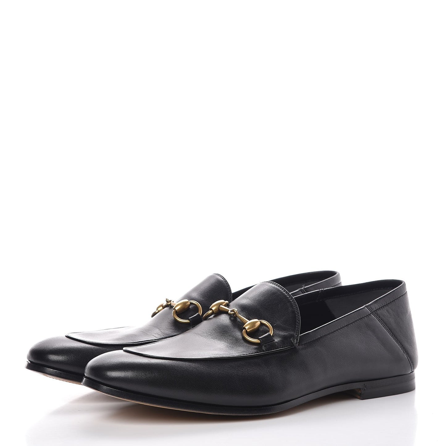 Lambskin Mens Brixton Horsebit Loafers 7.5 Black