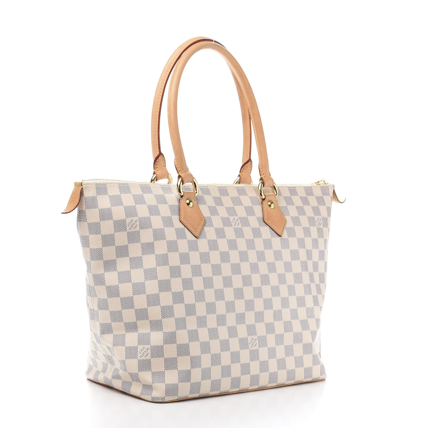 Louis Vuitton Damier Azur Saleya MM 3 of 12