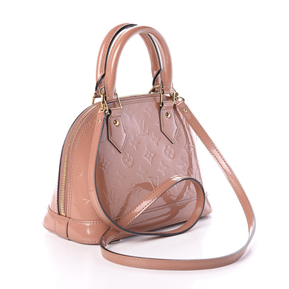 Louis Vuitton Vernis Alma BB Rose Velours 2 of 8