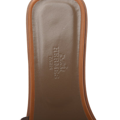 Hermes Calfskin Omaha Sandals 36 Gold 6 of 7