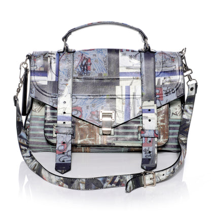 Proenza Schouler Leather PS1 Medium Gotham Print Satchel 1 of 7
