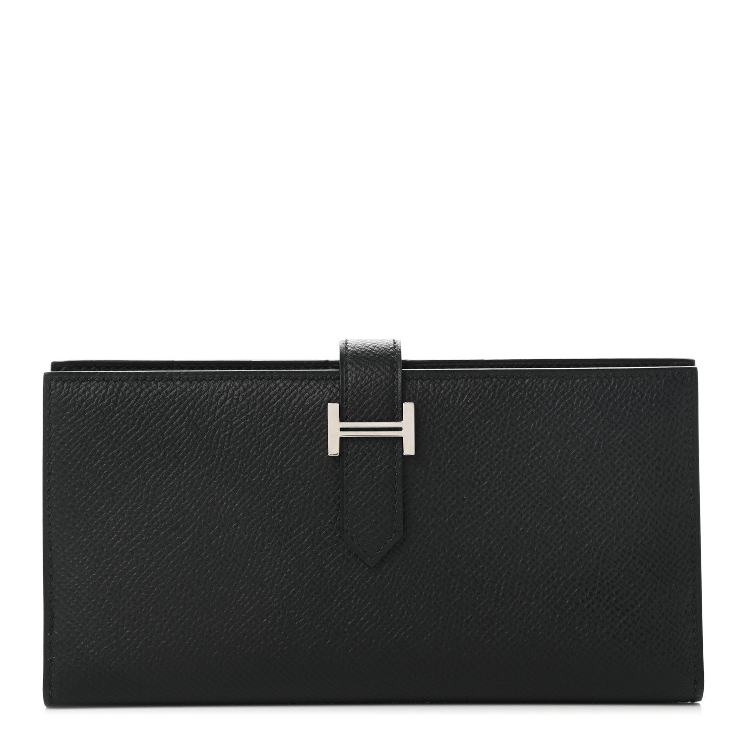 Hermes Epsom Bearn Gusset Wallet Black 1 of 8