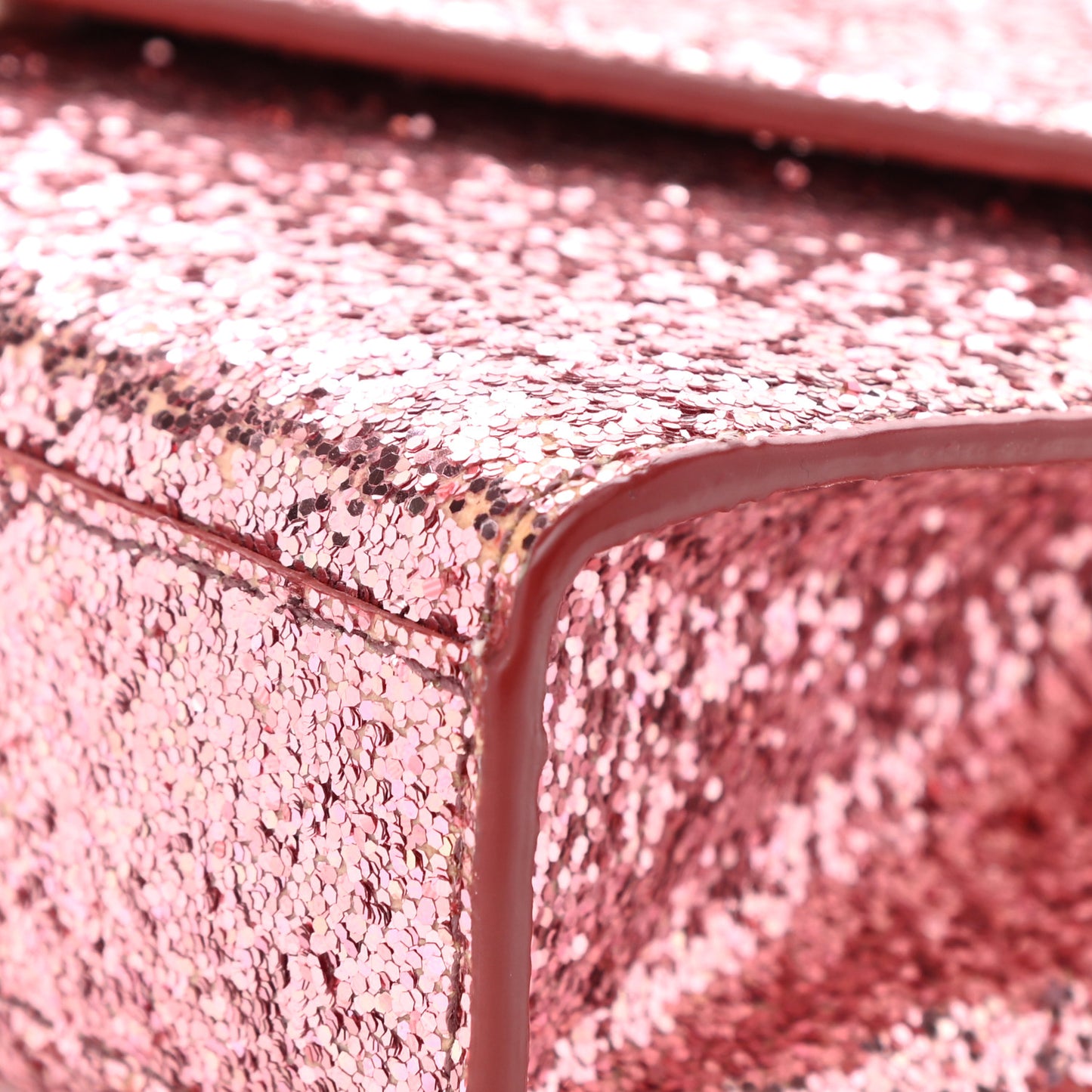 Glitter Monogram Galactica Satchel Pink