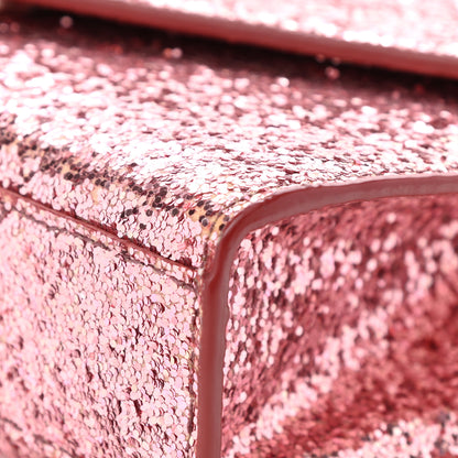 Saint Laurent Glitter Monogram Galactica Satchel Pink 10 of 11