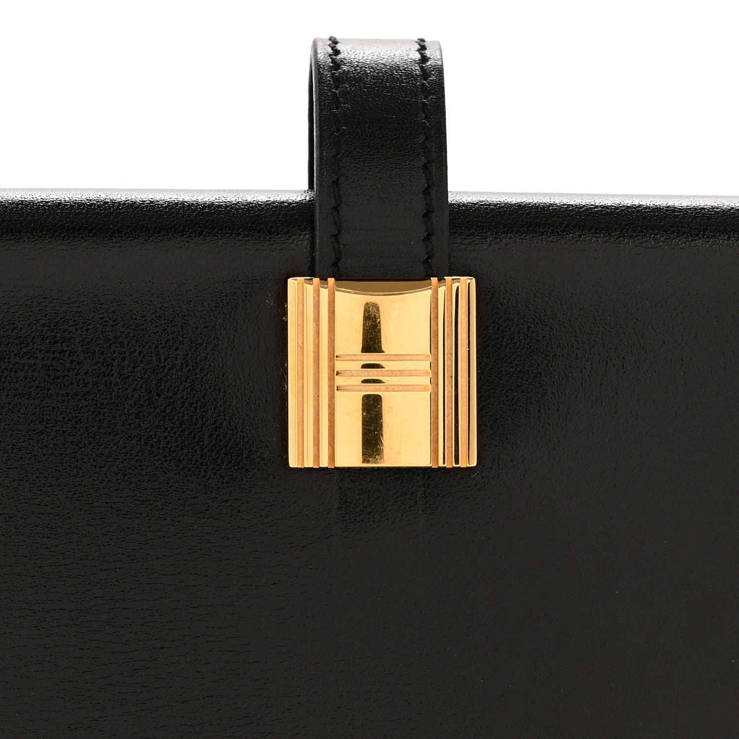 Hermes Box Compact Cadena Wallet Black 9 of 10