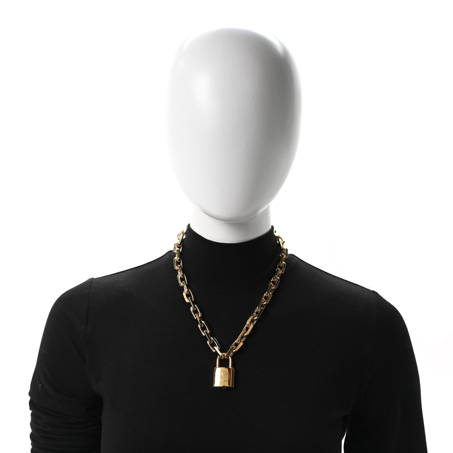 Louis Vuitton LV Edge Necklace Cadenas Gold 5 of 5