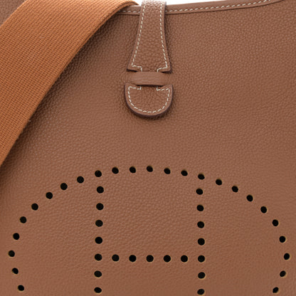 Hermes Taurillon Clemence Evelyne III PM Gold 8 of 12