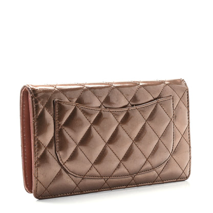 Chanel Striated Patent Yen Wallet 3 of 11