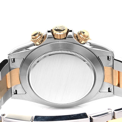 Rolex Stainless Steel 18K Yellow Gold Diamond 40mm Oyster Perpetual Cosmograph Daytona Watch Black 116503 4 of 5