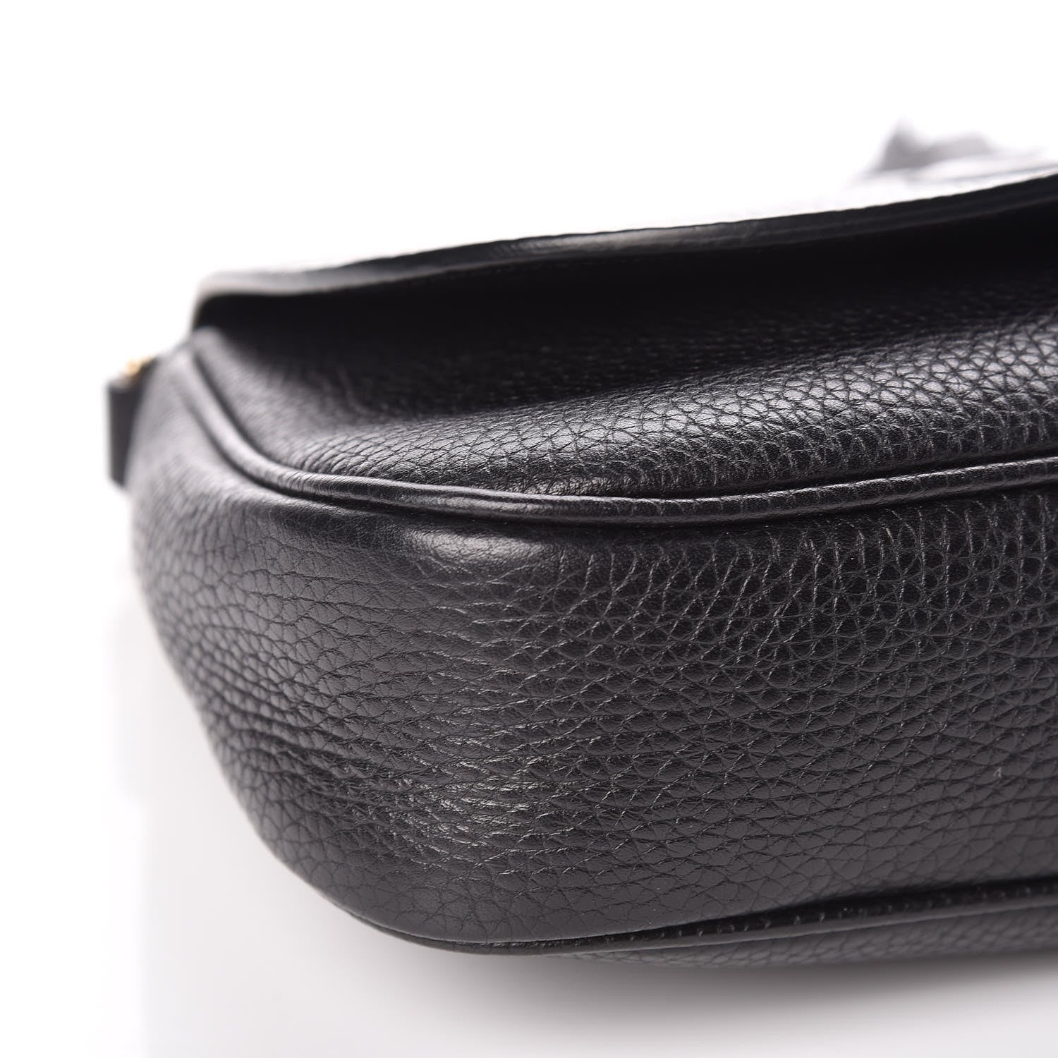 Gucci Pebbled Calfskin Medium Soho Flap Crossbody Black 9 of 10