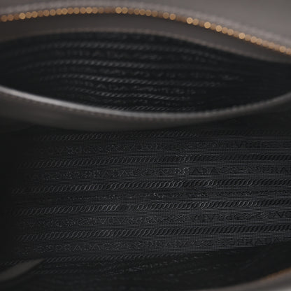 Prada Saffiano Soft Calfskin Small Zippered Tote Marmo 5 of 9