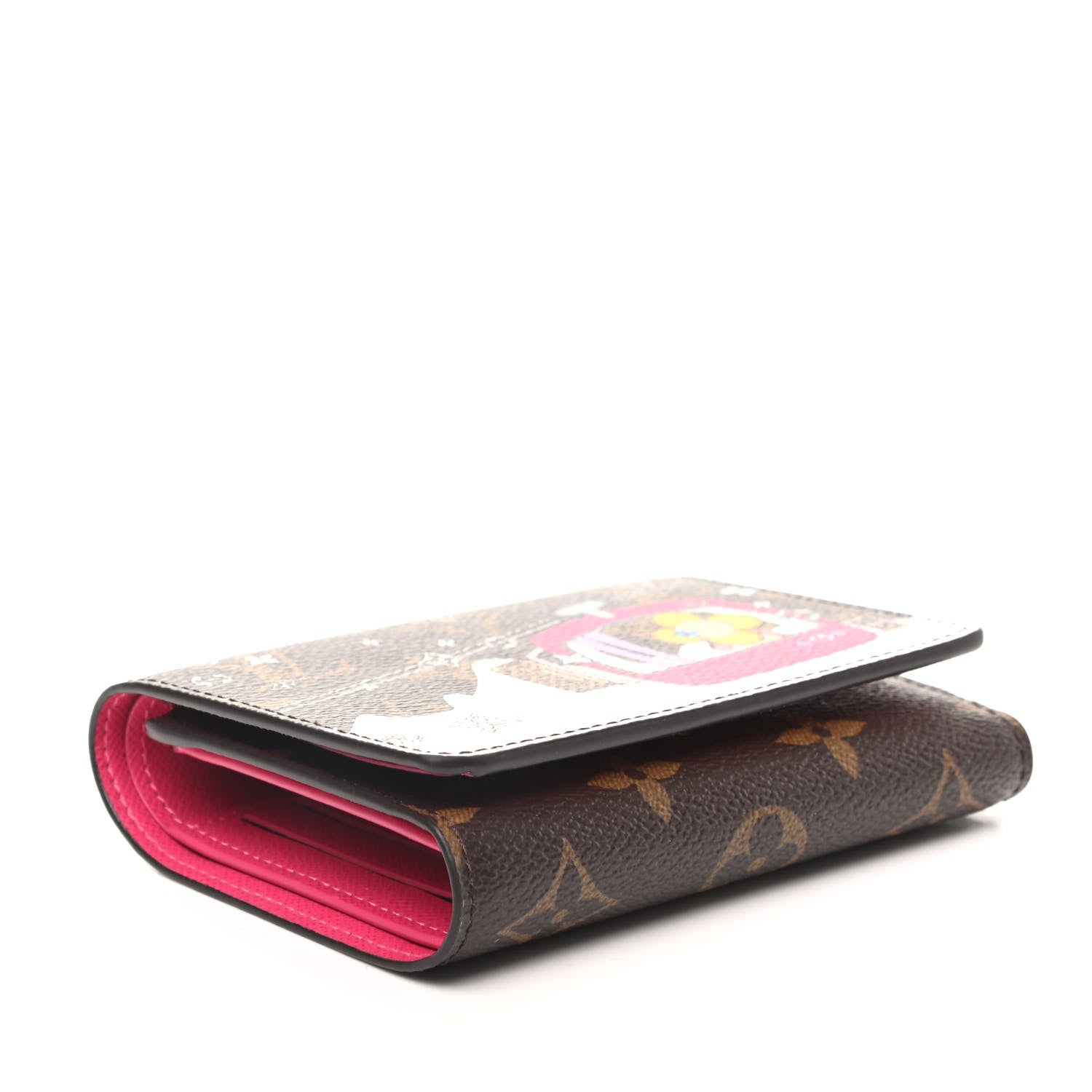 Louis Vuitton Monogram 2019 Christmas Animation Victorine Wallet Fuchsia 4 of 8