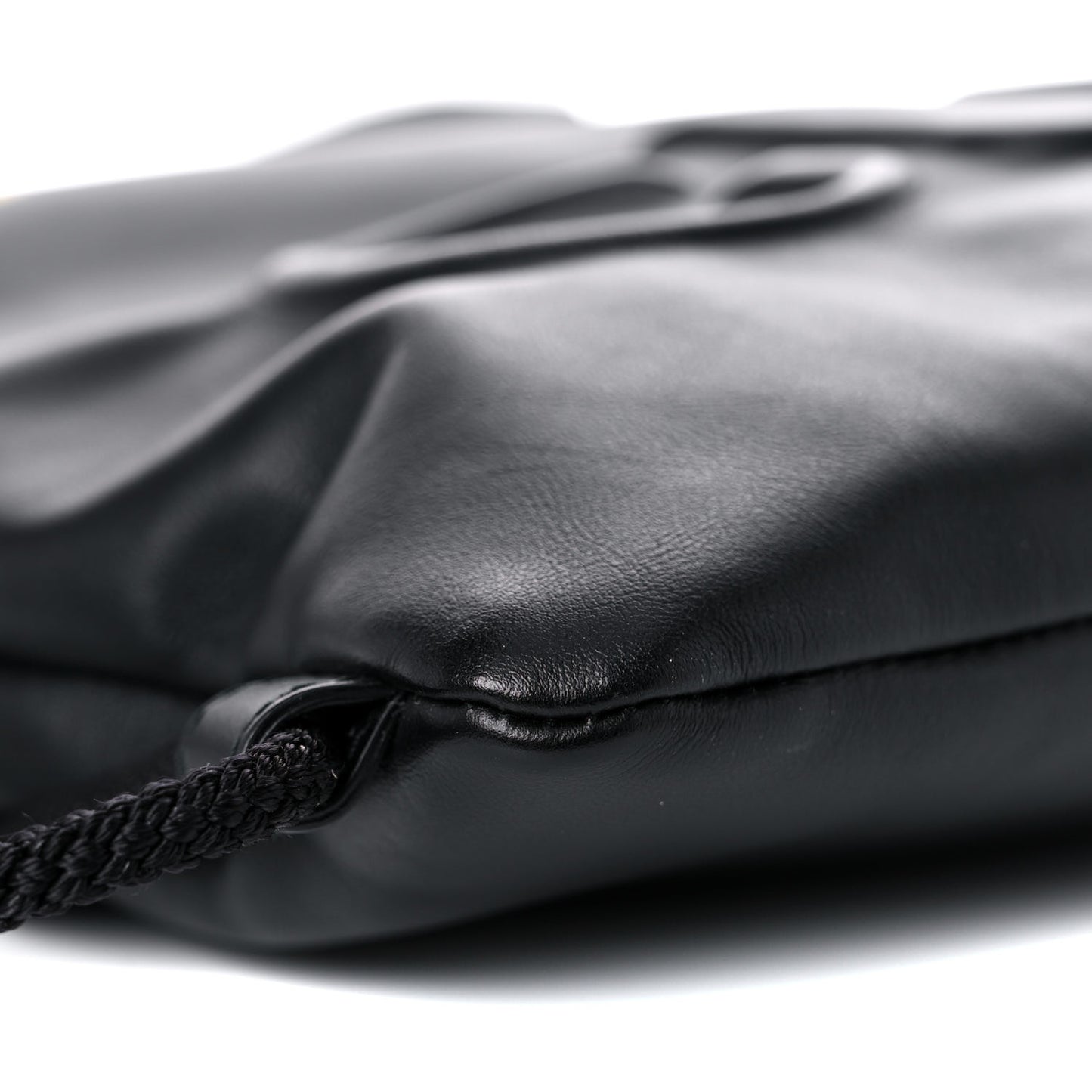 Calfskin Small GucciGhost Drawstring Backpack Black