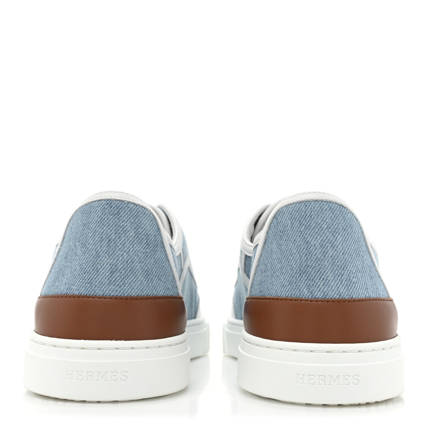 Denim Calfskin Mens Get Sneakers 41 Bleu Clair White
