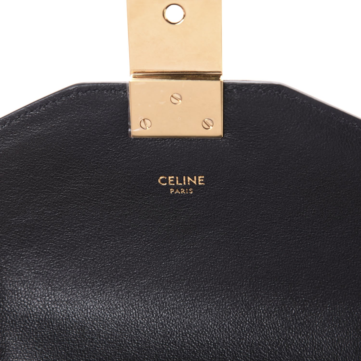 Celine Shiny Calfskin Medium C Bag Black 6 of 9