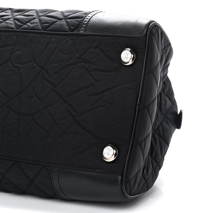 Chanel Calfskin Nylon Paris New York Duffel Bag Black 8 of 12