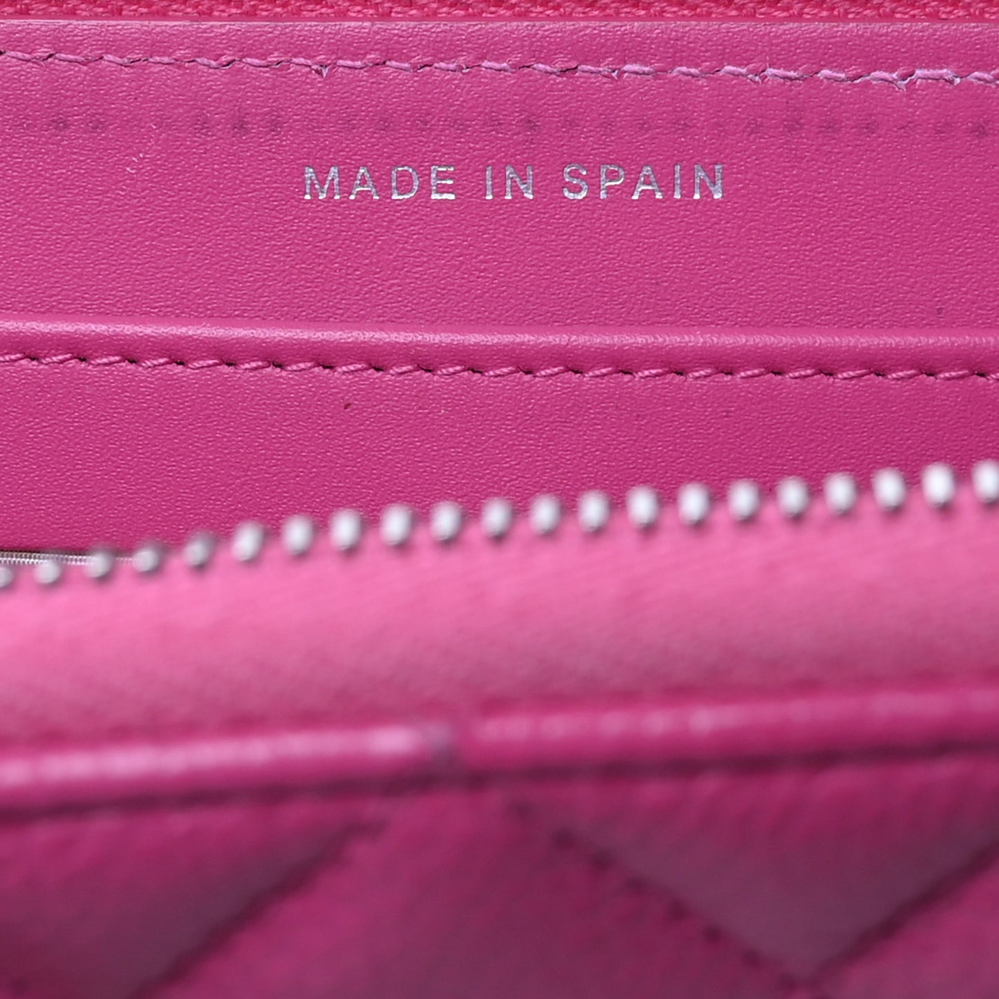 Caviar Quilted Large Gusset Zip Around Wallet Pink