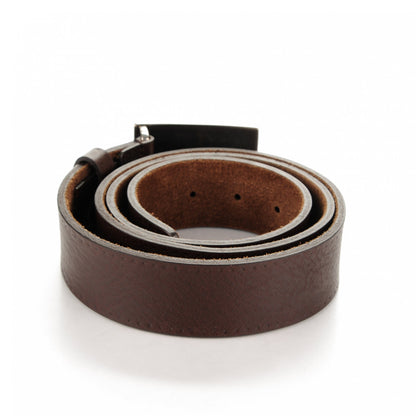 Gucci Calfskin Guccissima Buckle Belt 100 40 Dark Brown 3 of 6