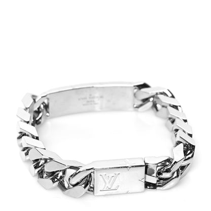 Louis Vuitton Monogram Chain Bracelet Silver 1 of 6